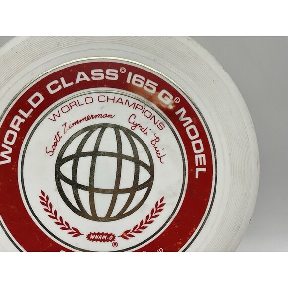 Wham-o Frisbee World Class 165G 81 E Mold Scott Zimmerman Cindi Birch Vintage - Picture 4 of 13